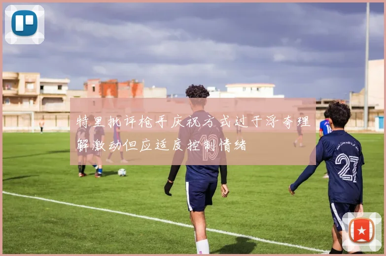 特里批评枪手庆祝方式过于浮夸理解激动但应适度控制情绪